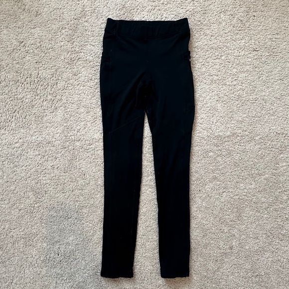 Kerrits Kids Black Ice Fil Full Seat Tech Horseback Riding Breeches Size Medium - Picture 1 of 4